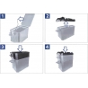 Sistema de ampliación de volumen para maletas de Aluminio